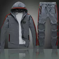 hot Trainingsanzug gucci loose casual hoodie norme acier